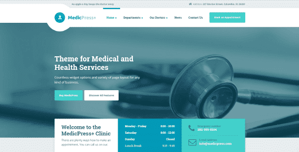 MedicPress 1.9.0 – Medical WordPress theme for Doctors and Clinics
 Nulled + Extended License Free Download