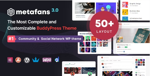 MetaFans – Community & Social Network BuddyPress WordPress Theme 3.3.5
 Nulled + Extended License Free Download