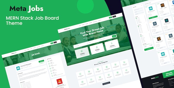 MetaJobs- MERN Stack Job Board Theme Nulled + Extended License Free Download
