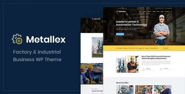 Metallex – Industrial And Engineering WordPress Theme 1.0
 Nulled + Extended License Free Download