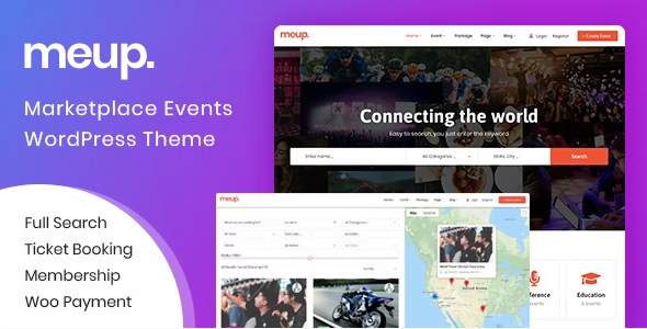 Meup – Marketplace Events WordPress Theme 1.6.7
 Nulled + Extended License Free Download