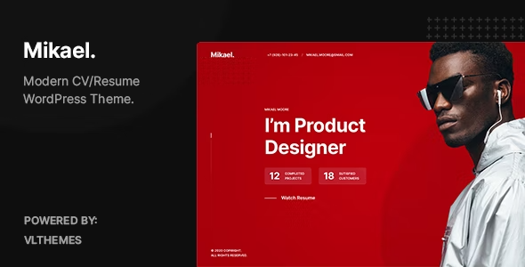 Mikael – Modern & Creative CV/Resume WordPress Theme 1.0.5
 Nulled + Extended License Free Download