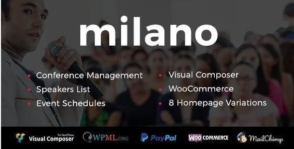 Milano – Event & Conference WordPress Theme 1.1.2
 Nulled + Extended License Free Download