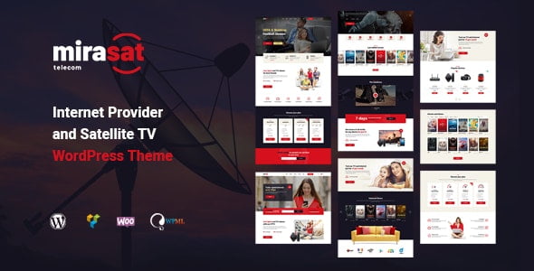 Mirasat WordPress Theme 1.1.0.4 – Internet Provider and Satellite TV (2023)
 Nulled + Extended License Free Download