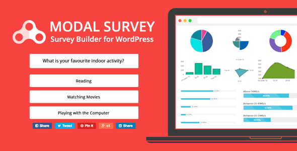Modal Survey WordPress Plugin - Nulled + Extended License