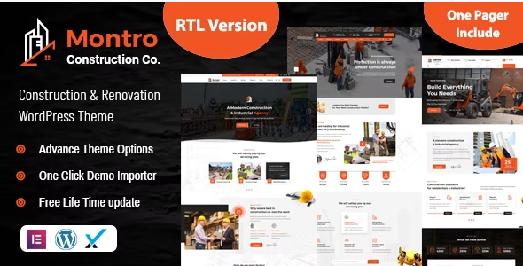 Montro – Construction WordPress Theme 1.0
 Nulled + Extended License Free Download