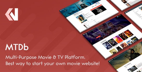 MTDb – Ultimate MovieTV Database 4.0.3 Nulled + Extended License Free Download