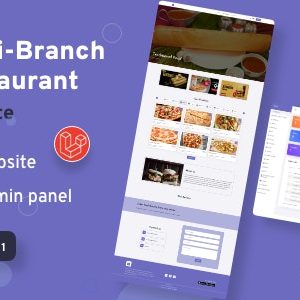 Multi-Branch Restaurant – Laravel Website with Admin Panel Nulled + Extended License Free Download