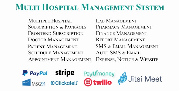 Multi Hospital – Hospital SaaS App + Mobile Applications Nulled + Extended License Free Download