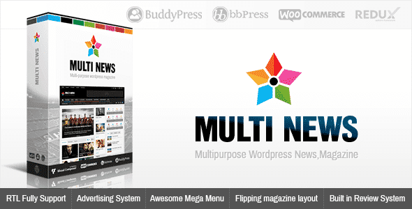 Multinews 2.8 – Multi-purpose WordPress News Magazine
 Nulled + Extended License Free Download