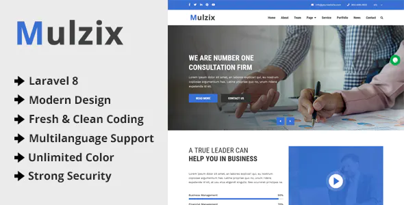 Mulzix – Multipurpose Business and Agency CMS 1.2 Nulled + Extended License Free Download