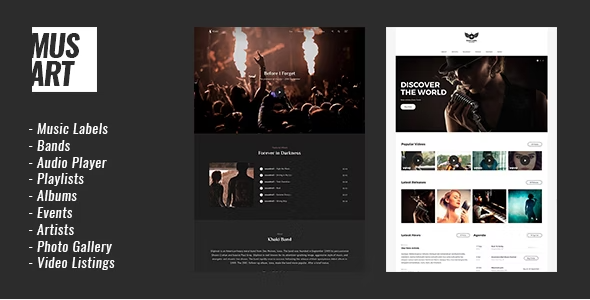 Musart – Music Label And Artists WordPress Theme 1.1.3
 Nulled + Extended License Free Download