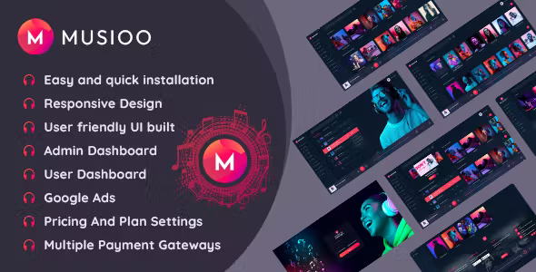 Musioo Music Streaming Platform Laravel Script 5.0 Nulled + Extended License Free Download