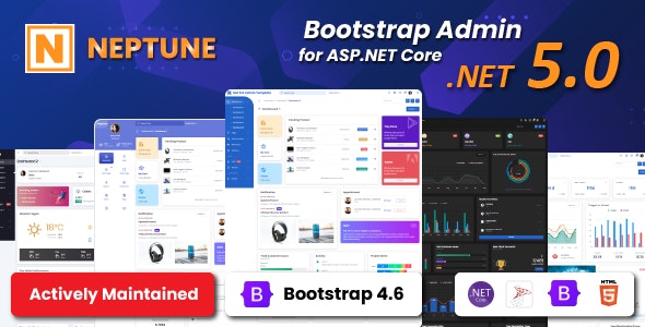Neptune Admin Template for Asp.Net Core Nulled + Extended License Free Download