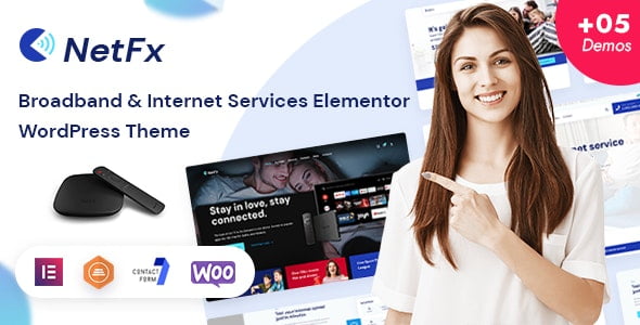Netfix – Broadband & Internet Services WordPress Theme 1.1.8
 Nulled + Extended License Free Download