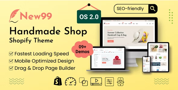 New99 – Handmade Shop Shopify Theme 1.0.3
 Nulled + Extended License Free Download