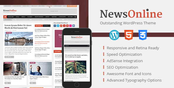 NewsOnline WordPress Theme 1.2.8 – Beautiful & Professional
 Nulled + Extended License Free Download