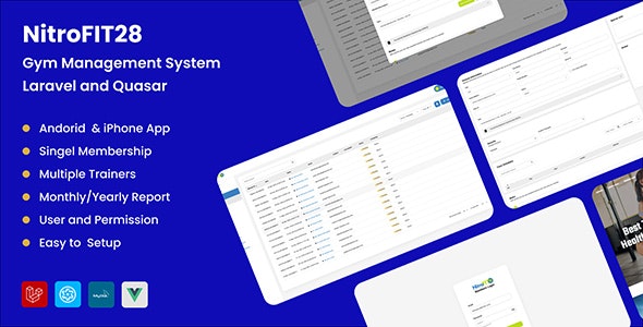 NitroFIT28 | Gym  Fitness Management System Nulled + Extended License Free Download