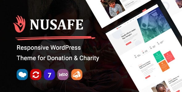Nusafe – Responsive WordPress Theme for Donation & Charity 1.21
 Nulled + Extended License Free Download
