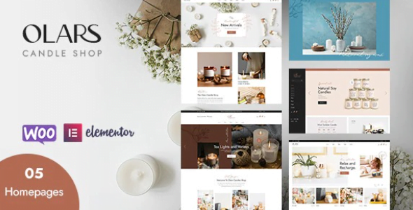 Olars WooCommerce Theme 1.0.10 – Candle Handmade Theme Nulled + Extended License Free Download