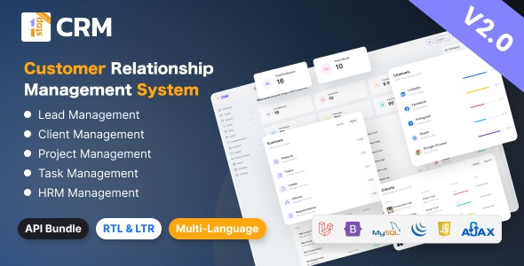 Onest CRM – Customer Relation Management System Nulled + Extended License Free Download