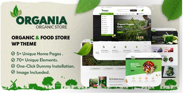 Organia – Organic Food Store WordPress Theme 2.0
 Nulled + Extended License Free Download