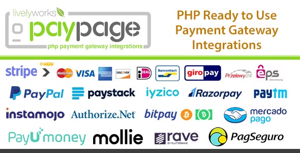 PayPage – PHP ready to use Payment Gateway Integrations 1.8.1 Nulled + Extended License Free Download