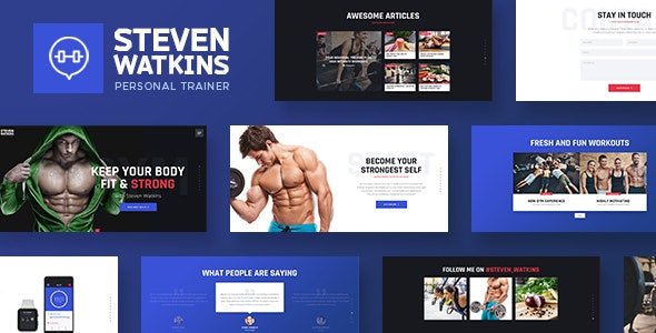 Personal Gym Trainer & Nutrition Coach WordPress Theme 1.0.7.1 – Steven Watkins
 Nulled + Extended License Free Download