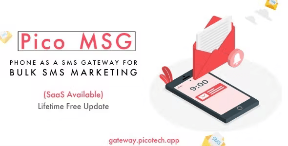 PicoMSG – Phone As an SMS Gateway For Bulk SMS Marketing 1.2 Nulled + Extended License Free Download