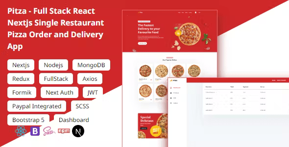 Pitza – Full Stack React Nextjs Single Restaurant Pizza Order And Delivery App Nulled + Extended License Free Download
