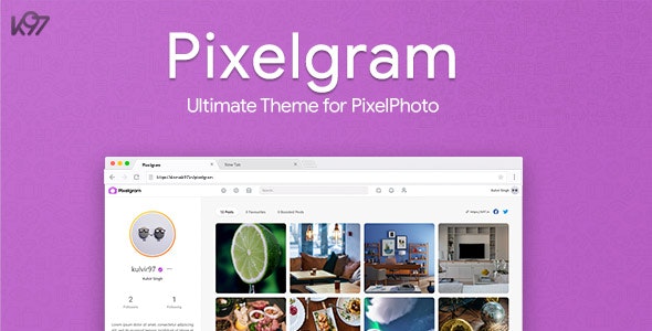 Pixelgram – The Ultimate PixelPhoto Theme 1.6 Nulled + Extended License Free Download