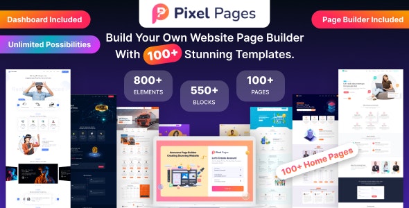 PixelPages – SAAS Application Website Builder for HTML Template Nulled + Extended License Free Download