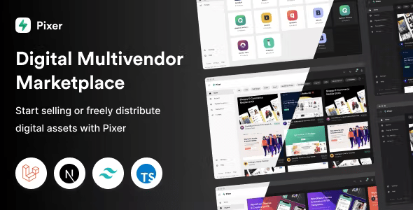 Pixer – React Laravel Multivendor Digital Marketplace Nulled + Extended License Free Download