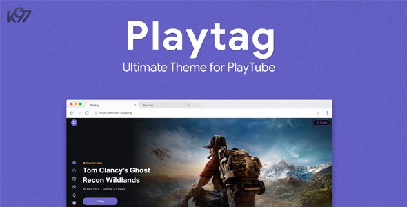 Playtag – The Ultimate PlayTube Theme Nulled + Extended License Free Download
