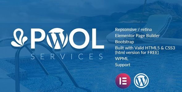 Pool Services WordPress Theme + RTL 3.3
 Nulled + Extended License Free Download