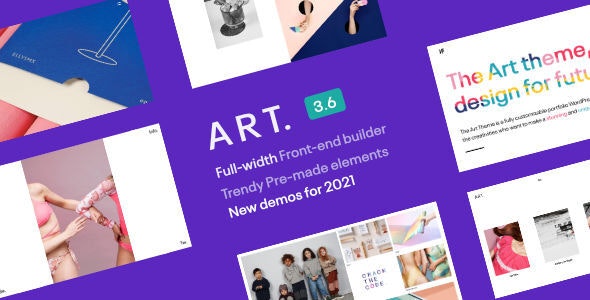 Portfolio ART. Wordpress Theme - Nulled + Extended License