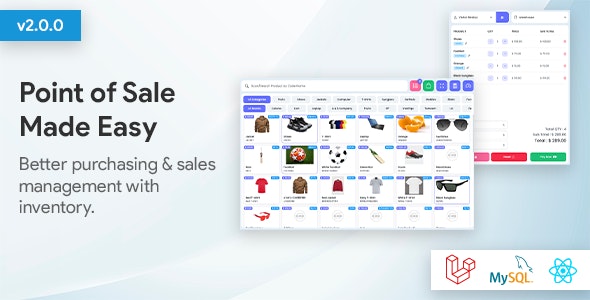 POS – Ultimate POS system with Inventory Management System – Point of Sales – React JS – Laravel POS Nulled + Extended License Free Download