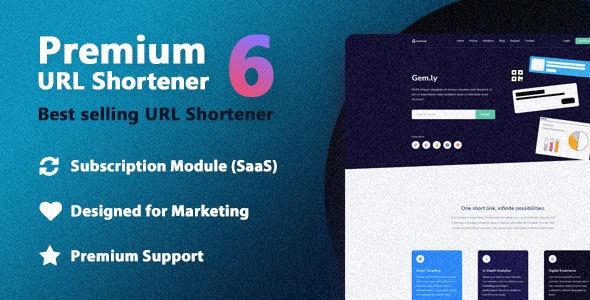 Premium URL Shortener – Link Shortener, Bio Pages  QR Codes 7.3.3 Nulled + Extended License Free Download