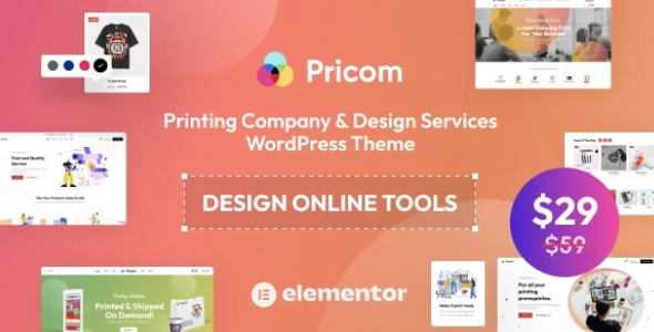 Pricom WordPress Theme 1.4.9 – Printing Company & Design Services Theme
 Nulled + Extended License Free Download