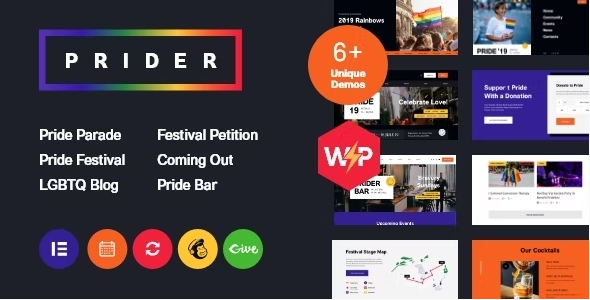Prider – LGBT & Gay Rights Festival WordPress Theme 1.0.7
 Nulled + Extended License Free Download