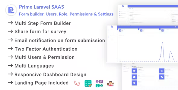Prime Laravel Saas – Form builder, Users, Role, Permissions & Settings Nulled + Extended License Free Download
