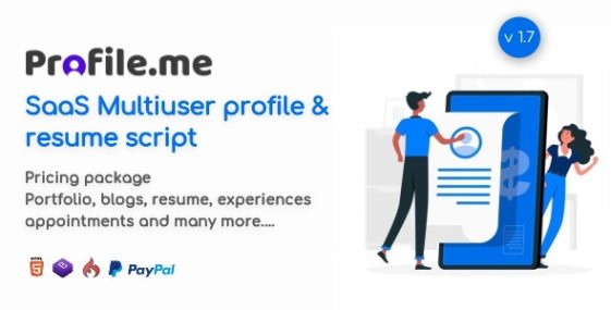 Profile.me – Saas Multiuser Profile Resume & Vcard Script 2.2 Nulled + Extended License Free Download