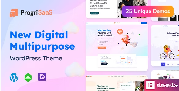ProgriSaaS – Creative Landing Page WordPress Theme 1.0.0
 Nulled + Extended License Free Download