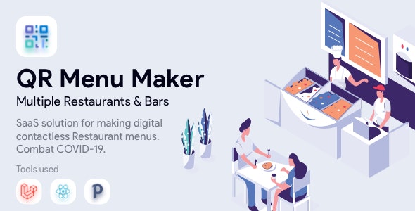 QR Menu Maker – SaaS – Contactless qr restaurant menus Nulled + Extended License Free Download