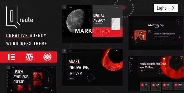 Qreate WordPress Theme 1.3.2 – Creative Agency Theme
 Nulled + Extended License Free Download