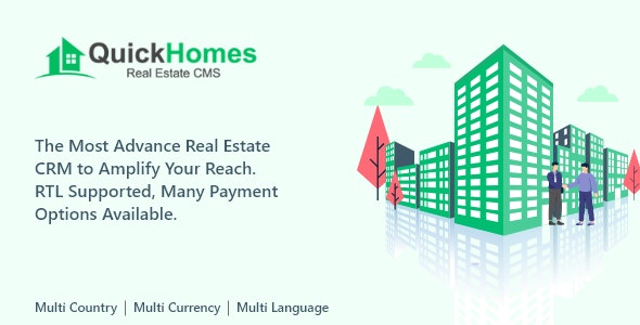 QuickHomes – Real Estate CMS PHP Script 1.3 Nulled + Extended License Free Download