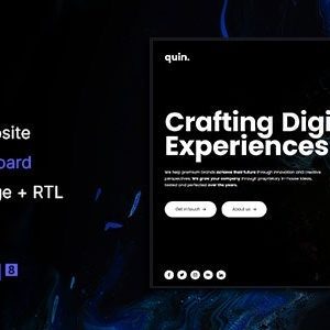 Quin – Multipurpose Website CMS  Creative Agency Management System Nulled + Extended License Free Download
