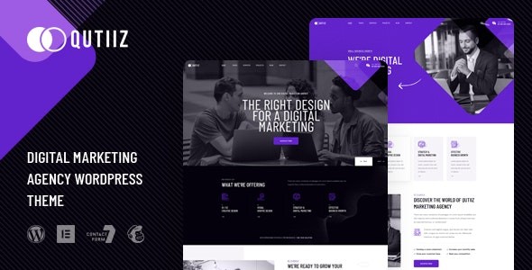 Qutiiz – Digital Marketing Agency WordPress Theme 1.3.1 Nulled + Extended License Free Download