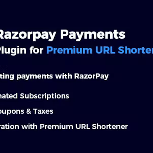 Razorpay Payment  Subscription Plugin for Premium URL Shortener Nulled + Extended License Free Download