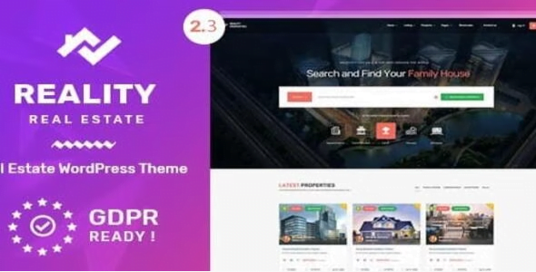 Reality – Real Estate WordPress Theme 2.6.0
 Nulled + Extended License Free Download
